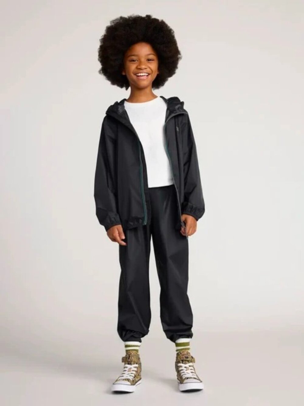 NWT Mondetta Youth Packable Splash Rain Jacket & Pant Set - M (10/12)